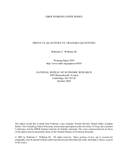 Prices vs. Quantities vs. Tradable Quantities