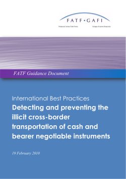 fatf cash couriers best practices