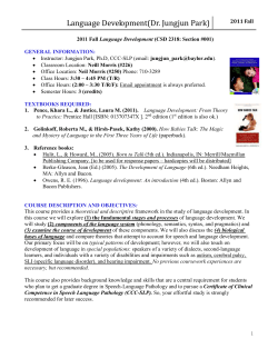 Language Development