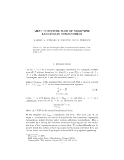 L &rarr; C n be a smooth Lagrangian immersion of a