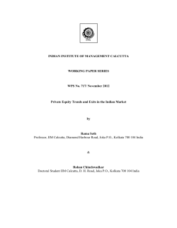 Private Equity Trends and Exits in the Indian Market