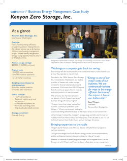 Kenyon Zero Storage, Inc.