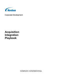 Acquisition Integration Playbook - About this site