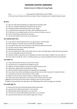 equishare courtsey agreement