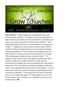 click here to sermon notes for Growing People