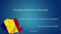 Referencing the Romanian National Qualifications Framework to the