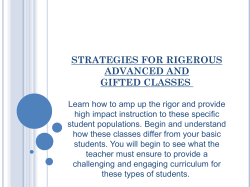 Differentiating Instruction