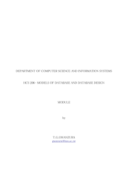 DEPARTMENT OF COMPUTER SCIENCE AND INFORMATION