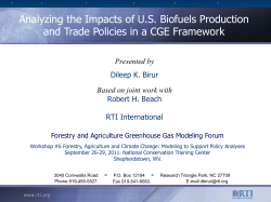 Biofuels-GTAP - Forestry and Agriculture Greenhouse Gas Modeling