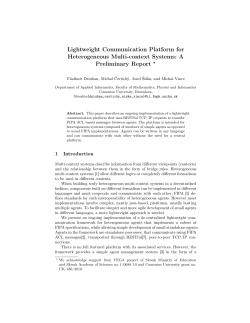 A Lightweight Agent Communication Platform for Heterogeneous