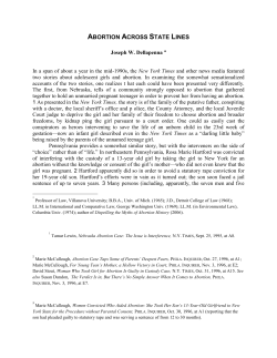 Abortion Across State Lines - J. Reuben Clark Law School