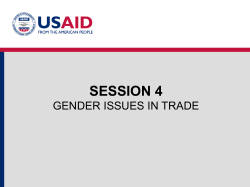PPT Presentation - GATE: Why Address Gender Inequalities