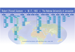 Robert (Yisrael) Aumann M.I.T., 1955 The Hebrew University of