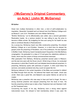 (John W. McGarvey)