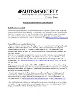 Financial Assistance for Treating Autism