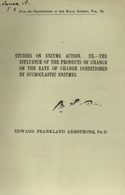 STUDIES ON ENZYME ACTION. III.— THE INFLUENCE OF