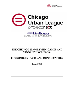 economic impact and opportunities: the 2016 olympic games