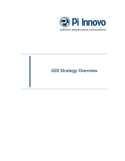 GDI Strategy Overview
