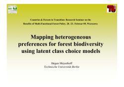Mapping heterogeneous preferences for forest