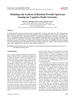 Modeling and Analysis of Random Periodic Spectrum Sensing for