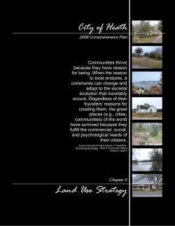 Land Use Strategy City of Heath