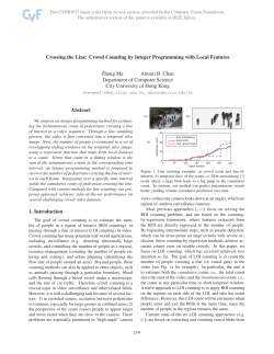 Crossing the Line: Crowd Counting by Integer Programming with