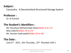 The contenet of the Presentation
