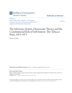 The Adversary System, Democratic Theory, and the