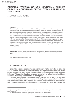 EMPIRICAL TESTING OF NEW KEYNESIAN PHILLIPS CURVE IN