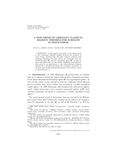 A New Proof of Liebmann Classical Rigidity Theorem
