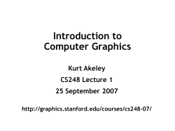Introduction to Computer Graphics