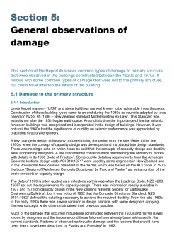 General observations of damage - Canterbury Earthquakes Royal