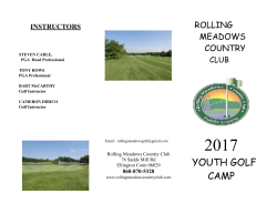 Junior Camp Brochure 2017 b - Rolling Meadows Country Club