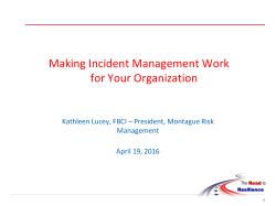 Interruption Response Management Recovery