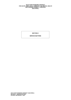 section c part 6 - transfer and discharge from care obligations
