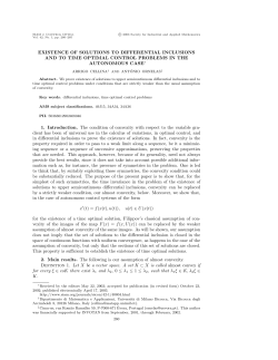 Existence of solutions to differential inclusions and to time optimal