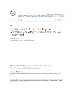 Chicago Takes It On the Chin: Imperfect Information
