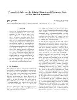 Probabilistic Inference for Solving Discrete and Continuous State