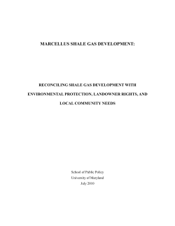 marcellus shale gas development