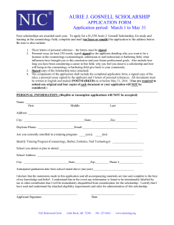 Four scholarships are awarded each year. To apply for a $1,250