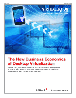 The New Business Economics of Desktop Virtualization