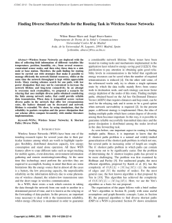 Finding Diverse Shortest Paths for the Routing Task in