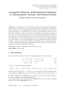 Asymptotic Behavior of Discontinuous Solutions to Thermoelastic