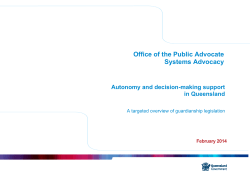 A targeted overview of guardianship legislation