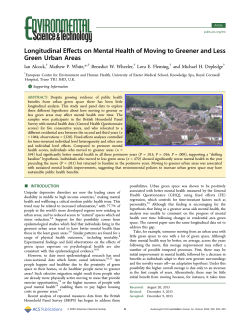Longitudinal Effects on Mental Health of Moving to
