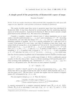 A simple proof of the projectivity of Kontsevich`s space of maps