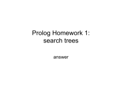 Prolog Homework 1: search trees