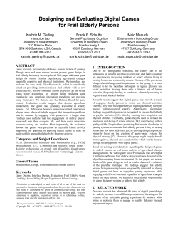 Proceedings Template - WORD - Interaction Lab | University of