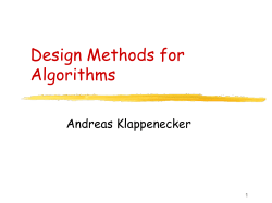 CPSC 411 Design and Analysis of Algorithms