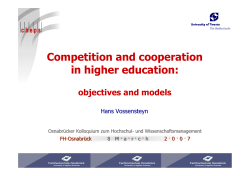 From competition to cooperation